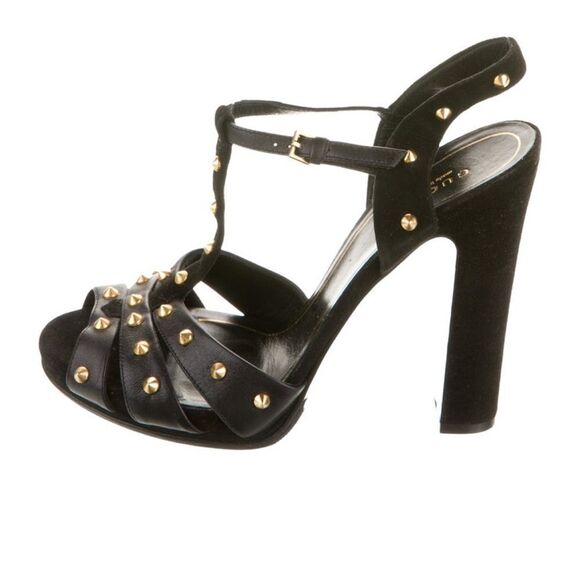 Gucci Leather Studded Sandals - Picture 3 of 5